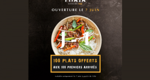 Un Plat Gratuit pour les 100 premiers clients