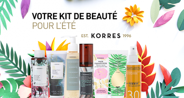 20 coffrets de produits de beauté Korres