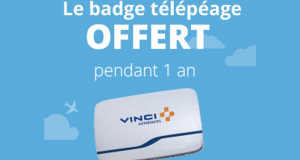 Badge télépéage VINCI Autoroutes offert pendant 1 an