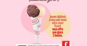 Une glace 2 boules offerte à tous les jeunes diplômés