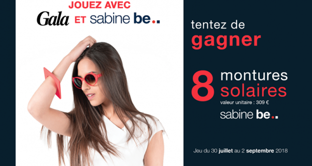 8 paires de lunettes de soleil Sabine Be