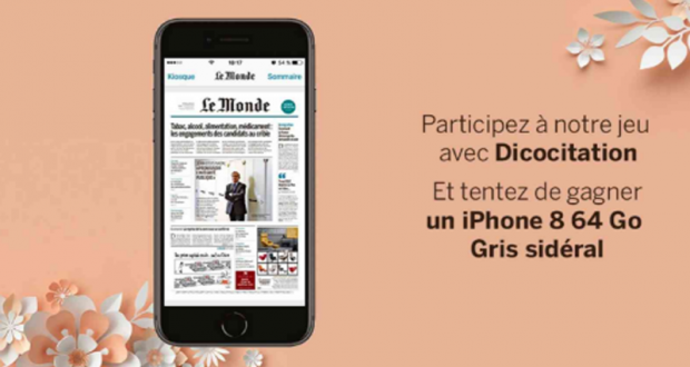 Gagnez Un smartphone iPhone 8