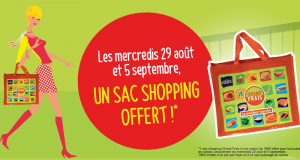 Sac shopping offert pour tout passage en caisse