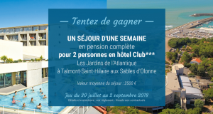 Séjour d'une semaine pour 2 aux Sables d'Olonne