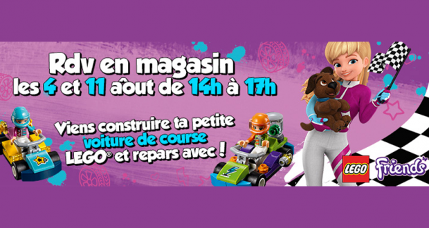 Voiture de course Lego offerte