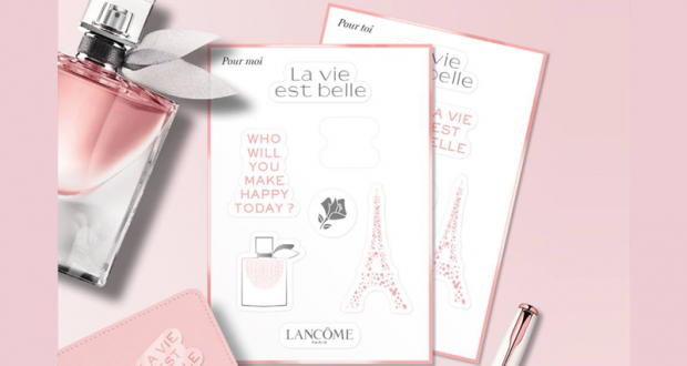 Stickers Lancôme offerts chez Marionnaud