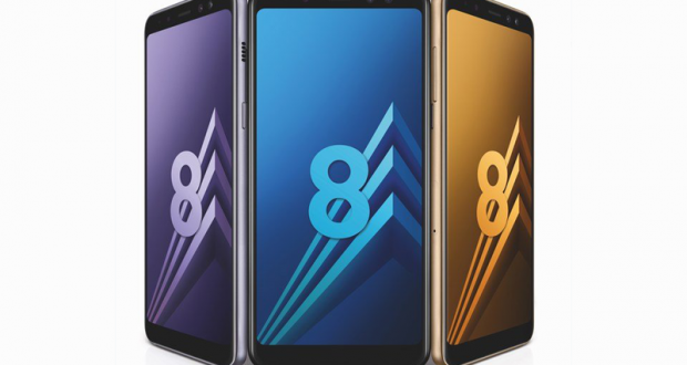 2 smartphones Samsung Galaxy A8