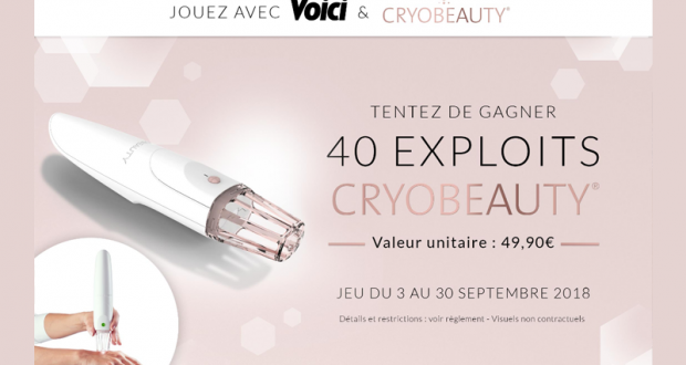 40 produits de soins Cryobeauty Mains