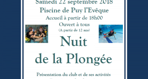 Baptême de Plongée Gratuit - Piscine Intercommunale Puy-l'Evêque