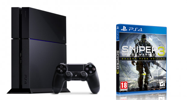 Console de jeux PS4 et 1 jeu vidéo Sniper Ghost Warrior 3
