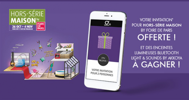 Invitation gratuite pour le salon Hors Série Maison Foire de Paris