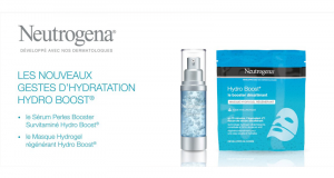 Masque Hydrogel et Sérum Perles Booster Hydro Boost Neutrogena