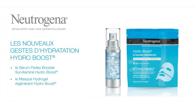 Masque Hydrogel et Sérum Perles Booster Hydro Boost Neutrogena