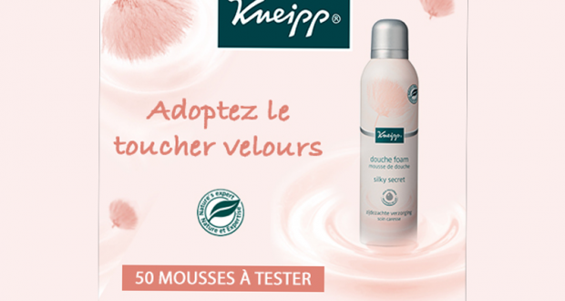 Testez la Mousse de douche soin caresse - Silky Secret de Kneipp