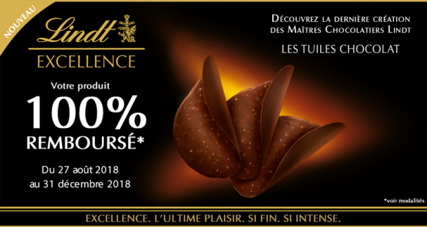 Tuiles chocolat 100% Remboursées