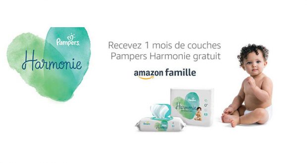 1 mois de Couches Pampers Harmonie Gratuit