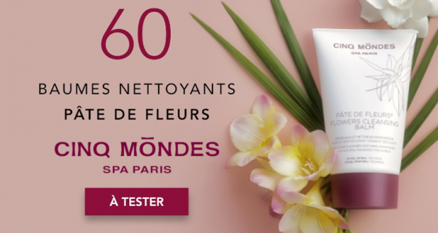 60 Baumes Nettoyants Pâte de Fleurs de Cinq Mondes