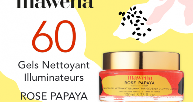 60 Gels Nettoyant Illuminateurs Rose Papaya de Mawena