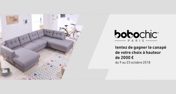 Canapé Bobochic au choix (valeur 2000 euros)