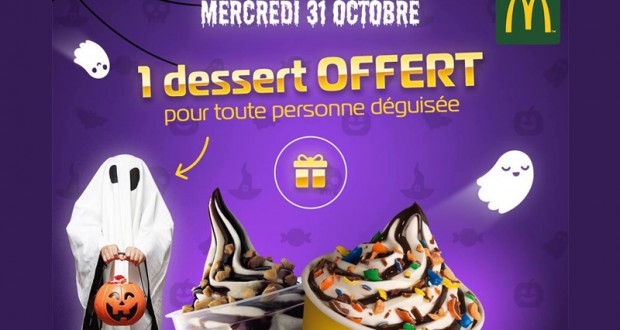 McDonald's 1 Sundae ou 1 McFlurry offert