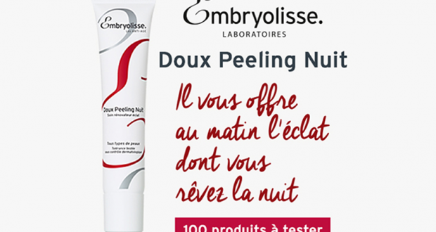 Testez le Peeling Doux Nuit de Embryolisse