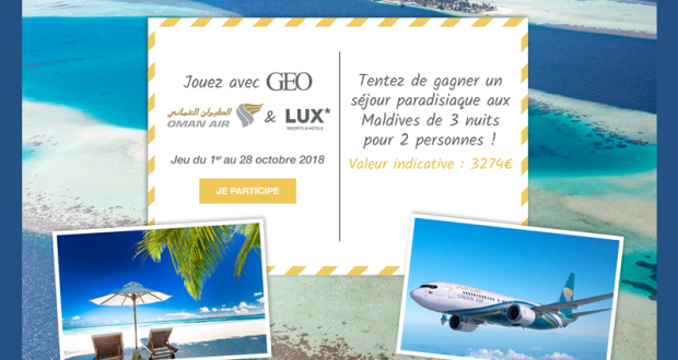 Voyage pour 2 personnes aux Maldives