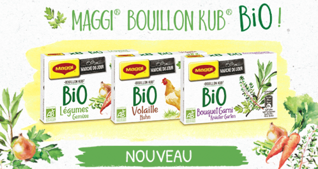 2000 boîtes MAGGI BOUILLON KUB BIO Légumes