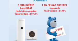 3 chaudières à gaz avec l'installation (valeur 17 942 euros)