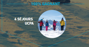 4 séjours UCPA hiver 2019 d'une semaine pour 2 personnes