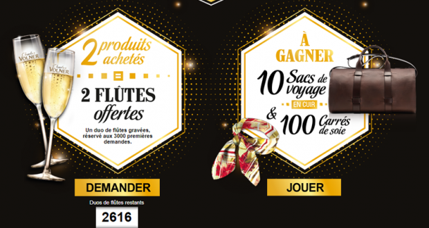 6000 flûtes de champagne offertes