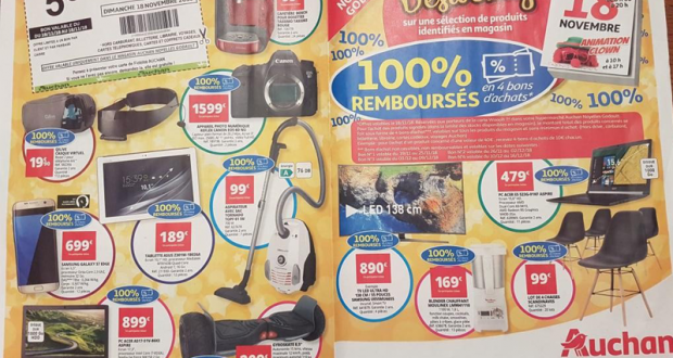 Articles 100% remboursés Auchan noyelles godault