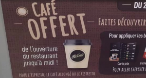 Café expresso ou ristretto offert