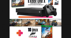 Console de jeux Xbox One X avec 2 jeux