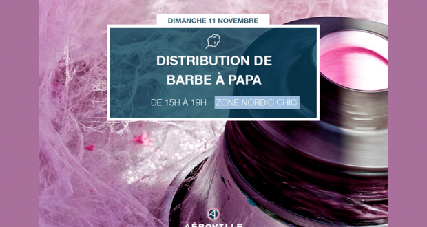 Distribution gratuite de Barbe à papa