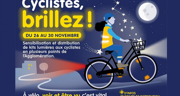 Distribution gratuite de kits lumières pour les cyclistes