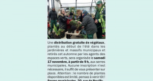 Distribution gratuite de plantes - Noisy-le-Sec