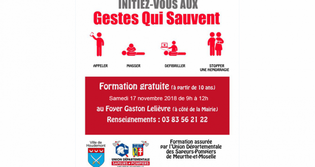 Initiation gratuite aux gestes qui sauvent - Houdemont