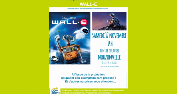 Projection gratuite du film Wall-E et goûter offert