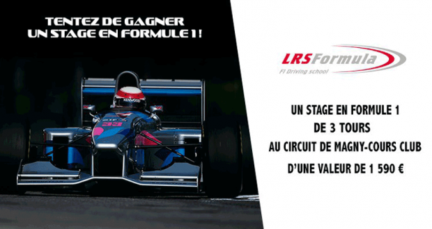 Stage en formule 1 de 3 tours sur le circuit de Magny-Cours