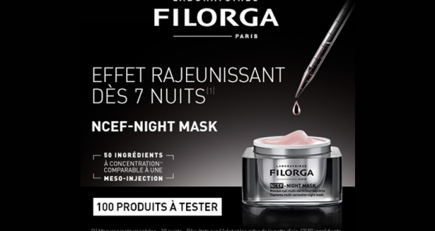 Testez le soin visage NCEF Night Mask des Laboratoires Filorga
