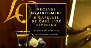 100 000 échantillons gratuits de capsules de café l’OR Espresso