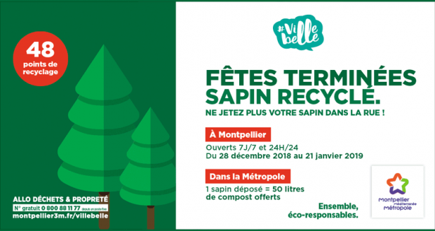 50 litres de compost offert en échange de votre ancien sapin