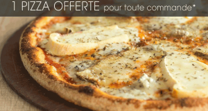 Pizza 4 fromages offerte pour toute commande Basilic & Co (Nancy)