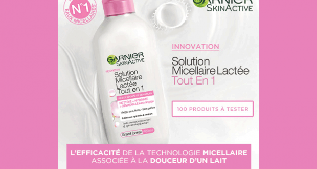 Testez la Solution Micellaire Lactée Tout en 1 de Garnier