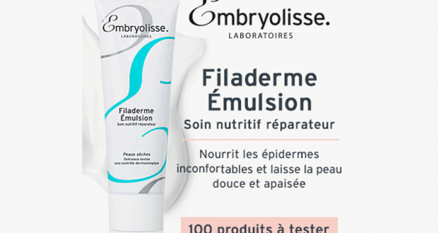 Testez le soin Filaderme Émulsion de Embryolisse