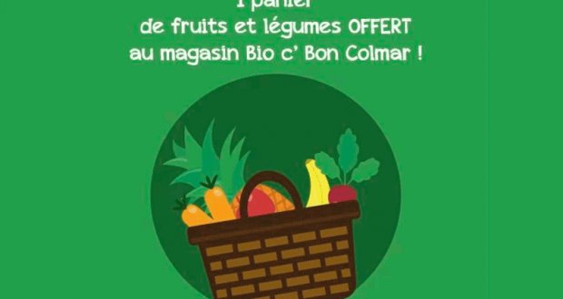 Un panier de fruits et légumes bio gratuit
