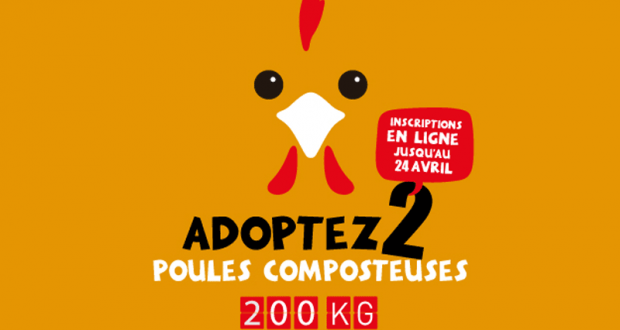 2 poules composteuses offertes gratuitement