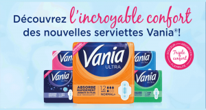 2000 packs découverte des nouvelles serviettes Vania offerts
