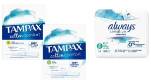 Tampax Cotton Comfort Always Sensitive Essentials 100% remboursé