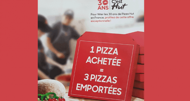 Une Pizza achetée = 2 offertes - Pizza Hut